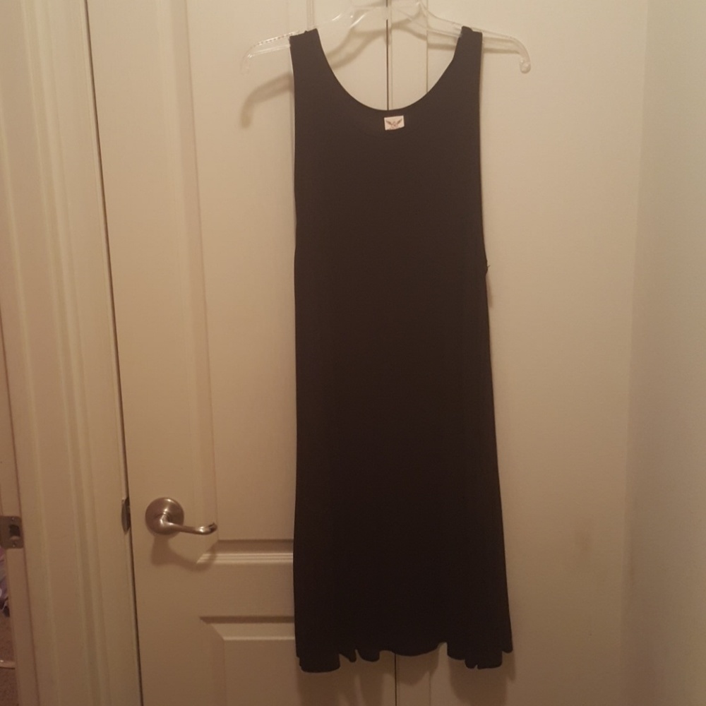 Black Tank Swing Dress EUC